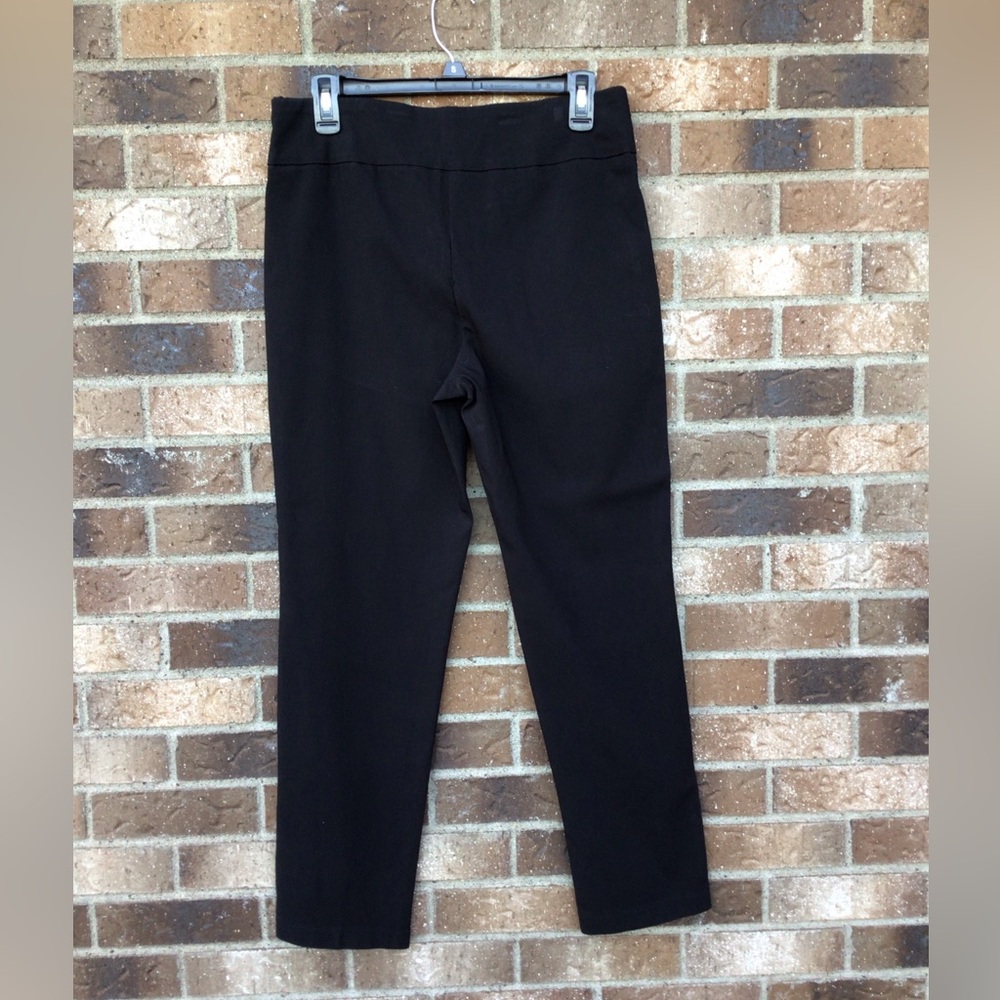 Elegant Black Women's Pants with elastic waist line - Picture 2 of 3